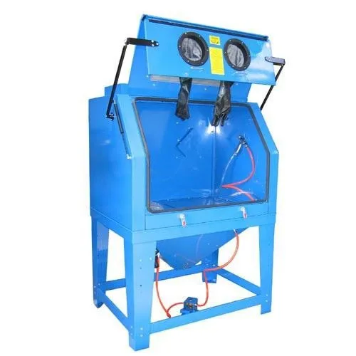 Cabine de sablage 990 litres avec aspiration et grande fenêtre alimentation 230 volt - photo 2
