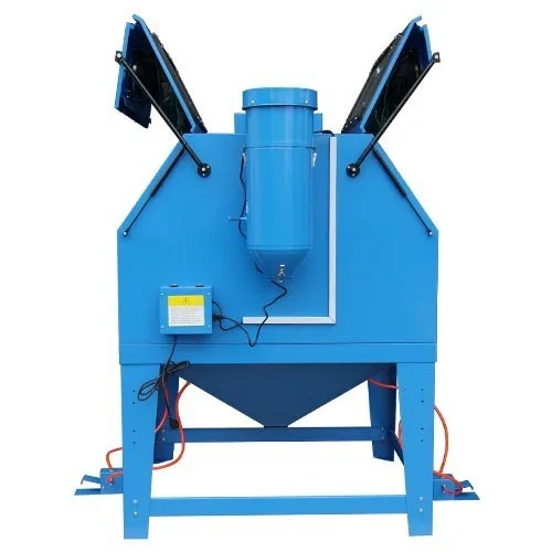 Cabine de sablage pro 1200 litres 230 volt 2 postes de travail - photo 2