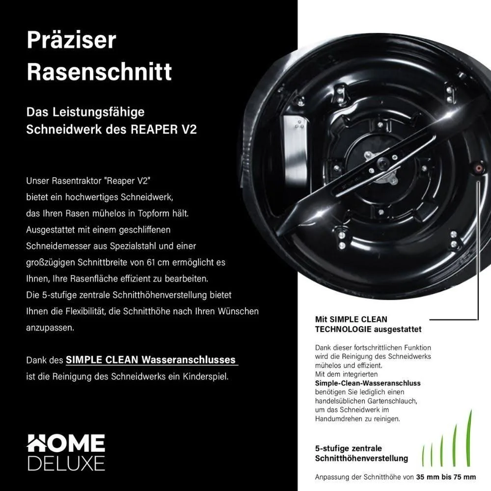 Tracteur à gazon à essence Home Deluxe REAPER - photo 4