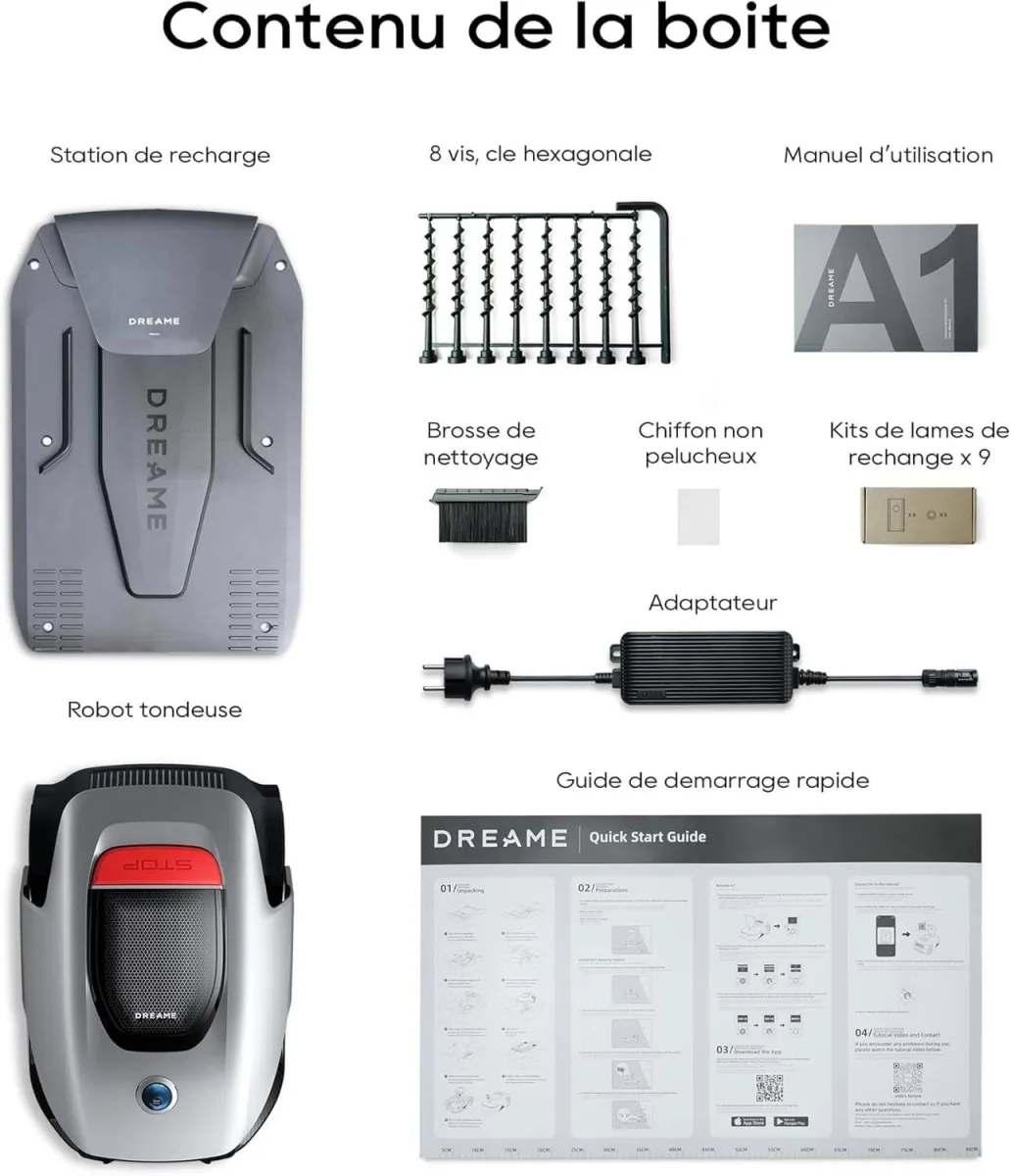 Tondeuse robot Dreame A1 Gris - photo 9