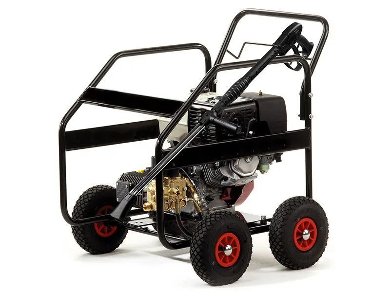 Nettoyeur professionnel haute pression thermique, moteur essence honda gx390 13 cv, 250 bars