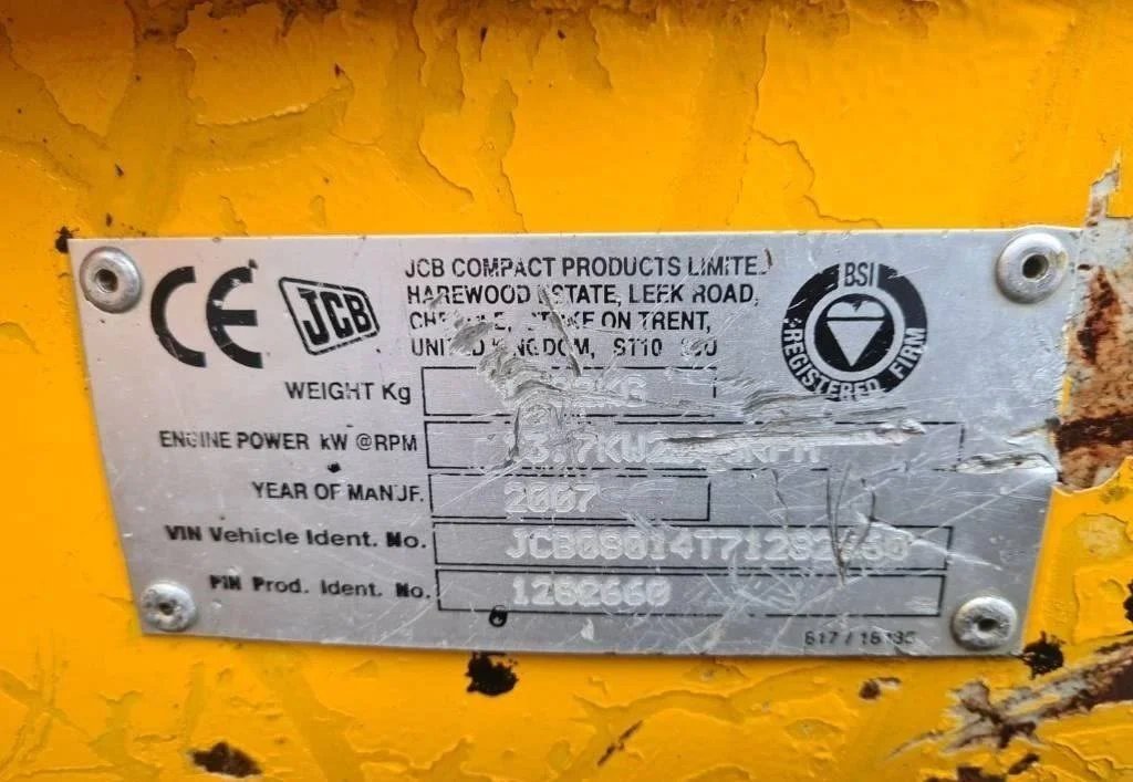 JCB 8014, (2007), 2704 heures, 1.4T - occasion - photo 4