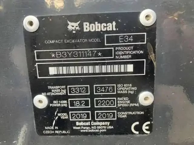 Bobcat E34, (2019), 1346 heures, 3.4T - occasion - photo 5