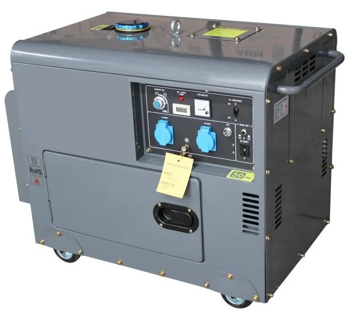 Groupe électrogène diesel insonorisé 5,5kw monophasé