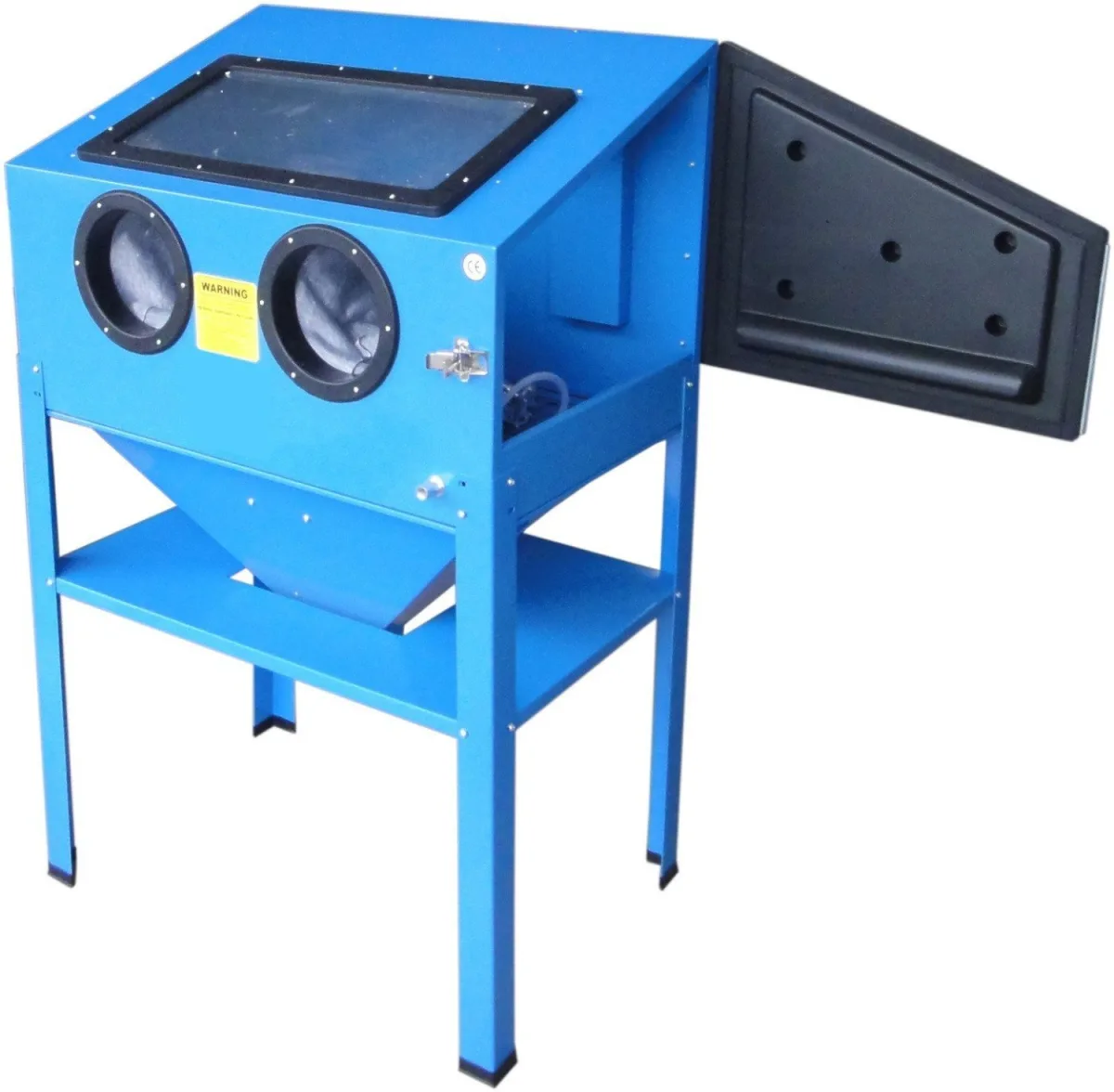 Cabine de sablage microbilleuse 220 litres avec trappe latérale