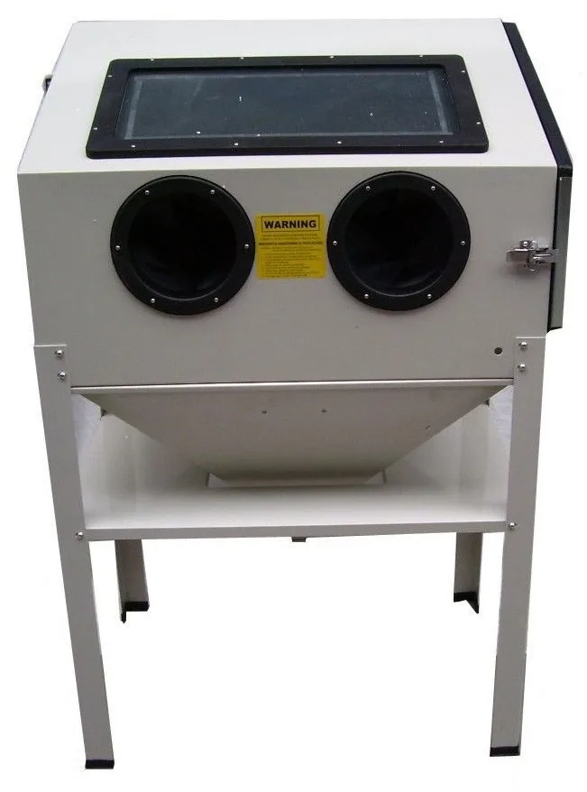 Microbilleuse 220 litres avec cône récupérateur et trappe de vidange - pression maxi 8 bars