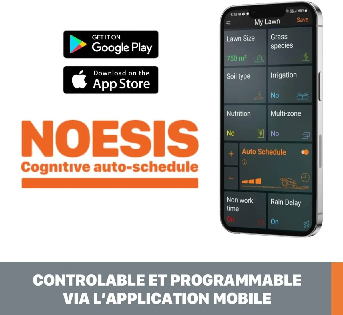 Tondeuse robot Worx Landroid M700 Wifi WR142E - photo 4