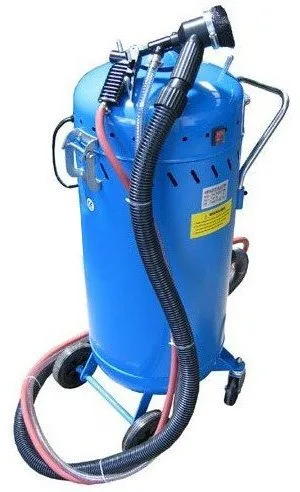 Sableuse mobile complète 106 litres avec aspirateur, 1200 w, permet de recycler le sable - photo 3