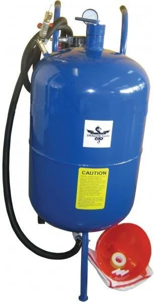 Sableuse mobile à cuve ronde 76 litres avec manometre et soupape de sécurité - photo 2