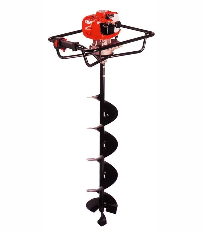 Tariere thermique 2 temps 2,66 cv 51,7 cc avec meche de 15 cm grande profondeur