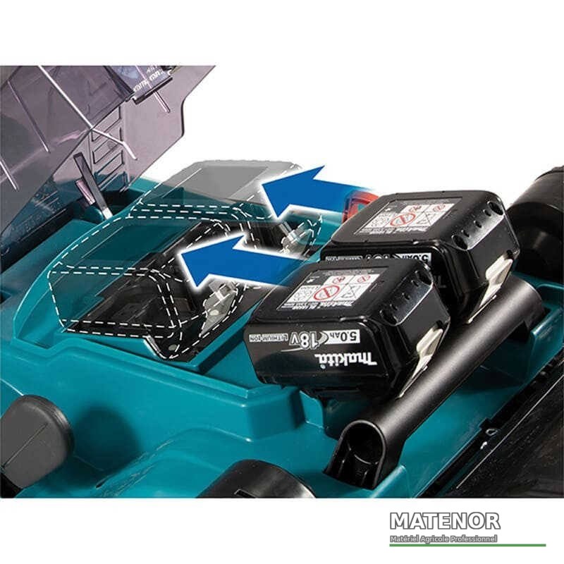 Tondeuse à gazon sans fil Makita DLM432PT2 + 2 batteries de 5,0 Ah - photo 3