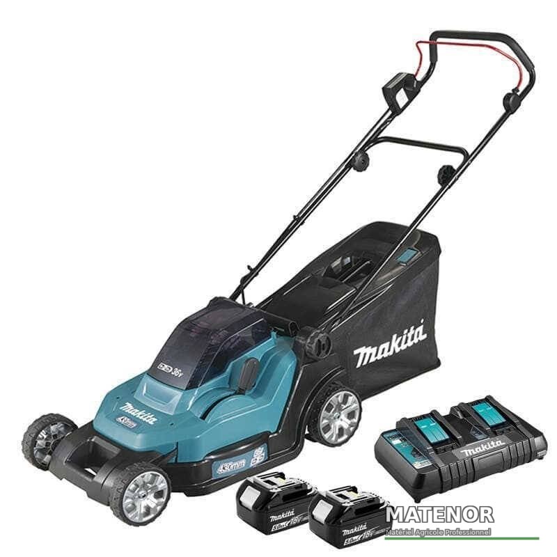 Tondeuse à gazon sans fil Makita DLM432PT2 + 2 batteries de 5,0 Ah - photo 4