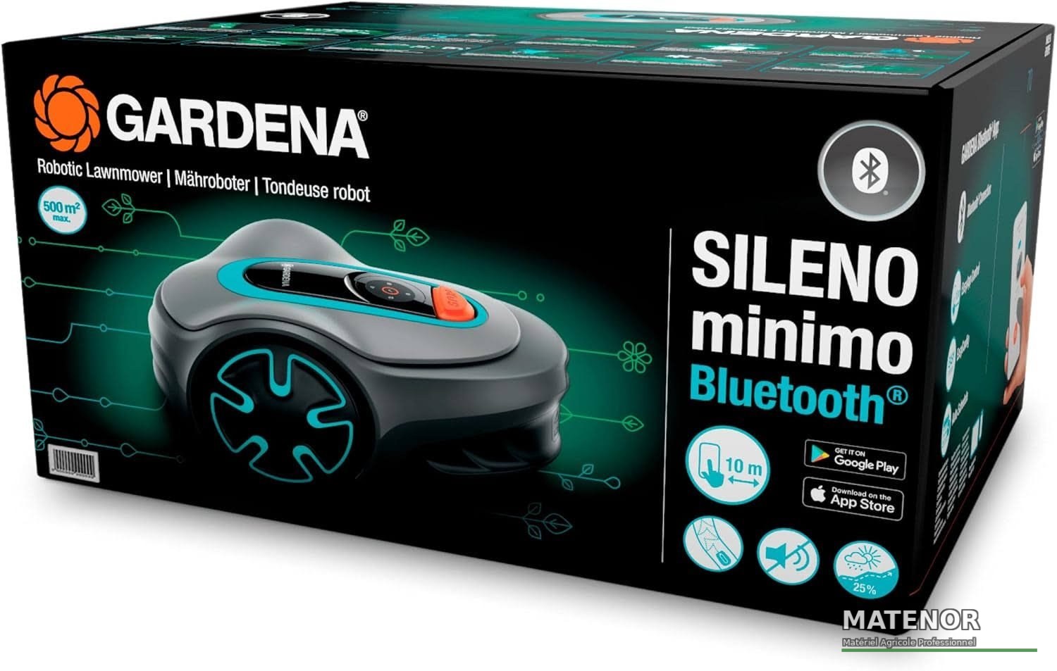 Tondeuse robot Gardena Sileno Minimo 500 - 15202-20 - photo 3
