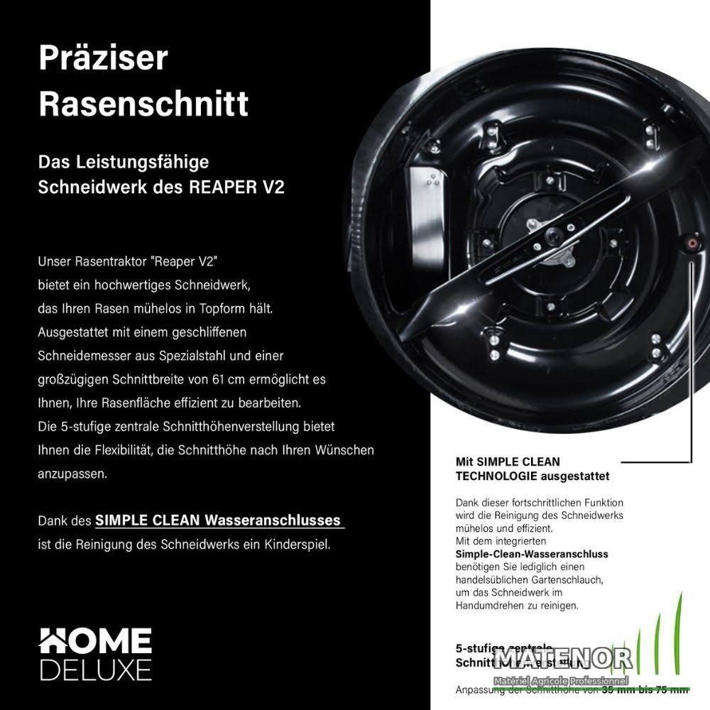 Tracteur à gazon à essence Home Deluxe REAPER - photo 4