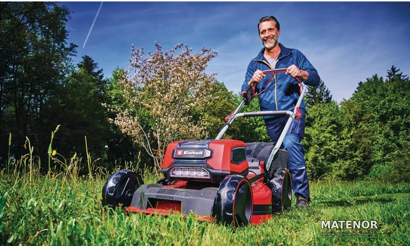 Tondeuse à gazon sans fil Einhell GP-CM 36/47 S Li BL (4x 4,0 Ah) - photo 2