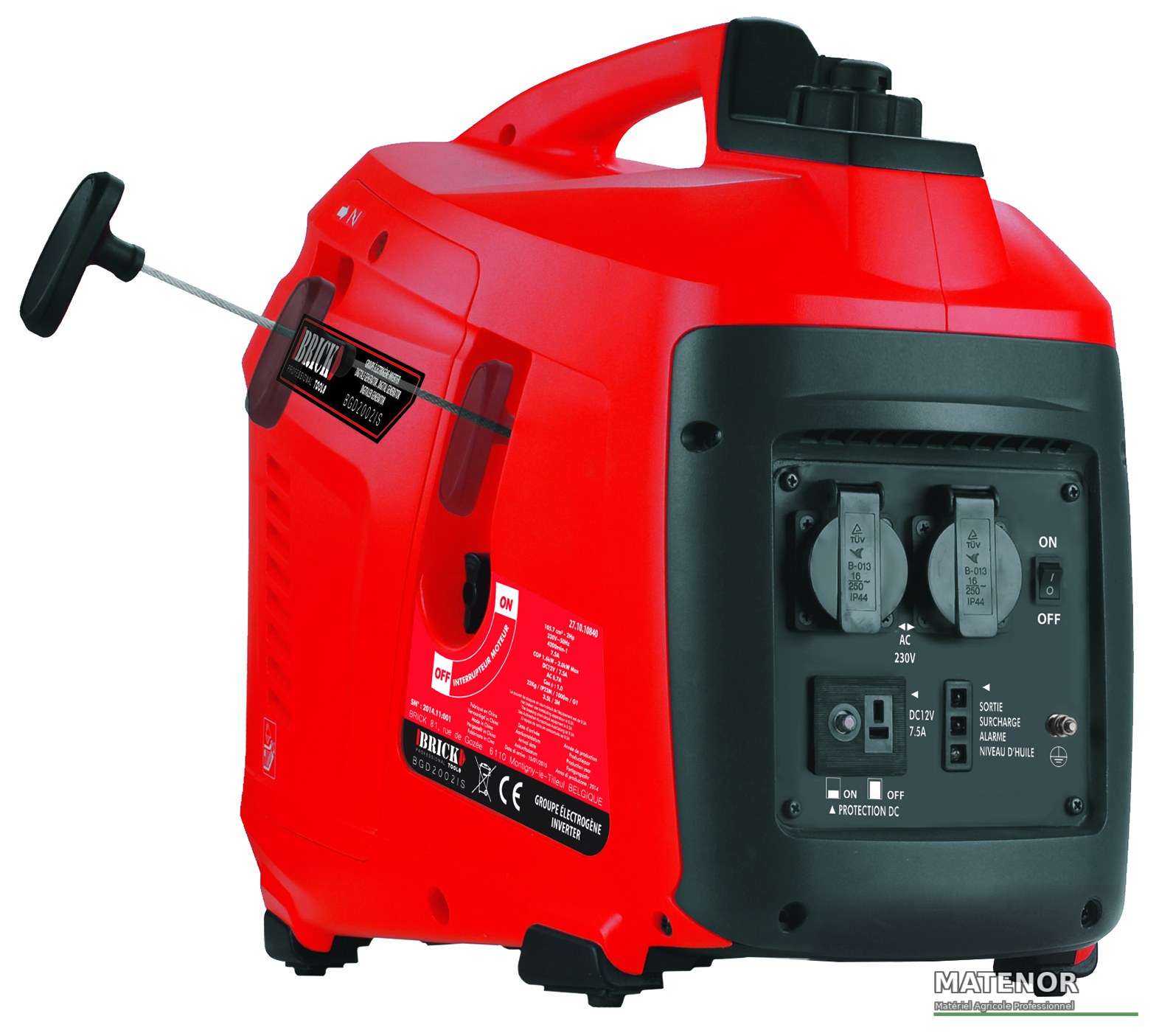 Groupe électrogène inverter 59 decibels 2000 w