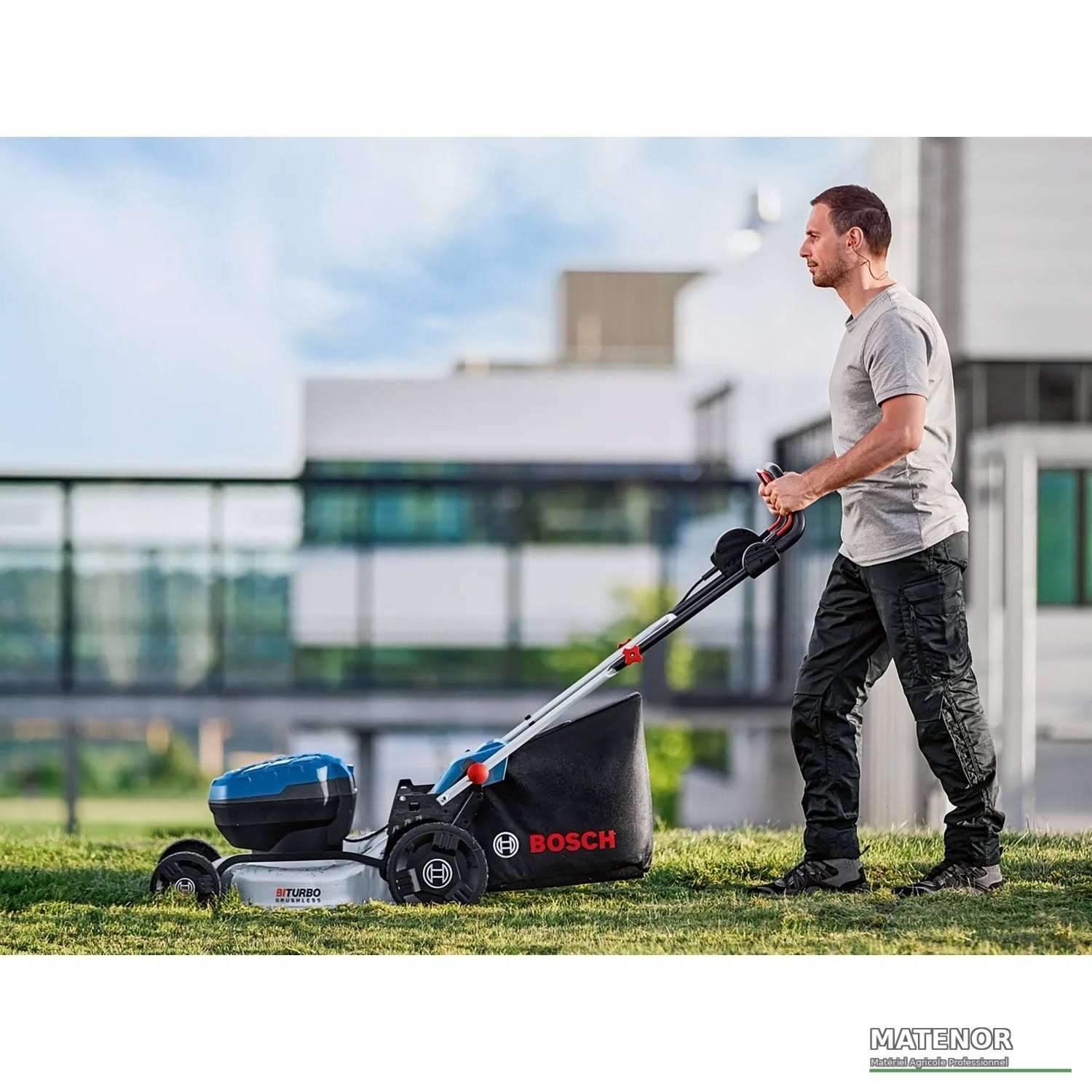 Tondeuse à gazon sans fil solo Bosch Professional BITURBO GRA 18V2-46 - photo 3