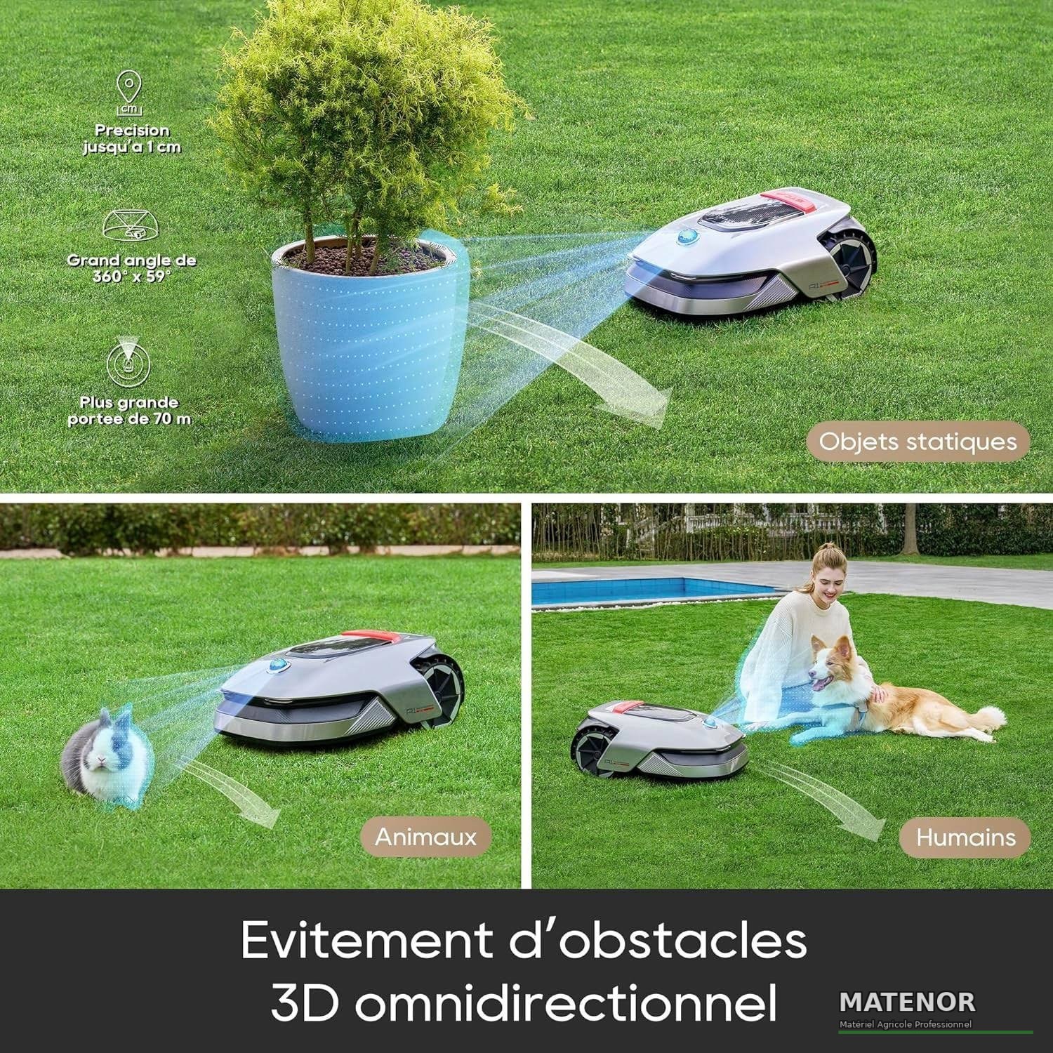 Tondeuse robot Dreame A1 Gris - photo 4