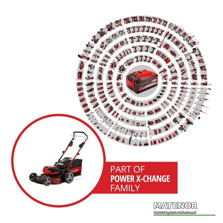 Tondeuse à gazon sans fil Einhell GE-CM 36/47 S HW Li (4 x Batteries + 2 x Chargeurs) - photo 4