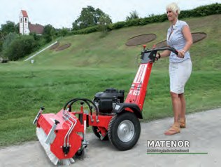 Balayeuse thermique professionnelle, largeur 75 cm, moteur honda 5,5 cv - photo 3
