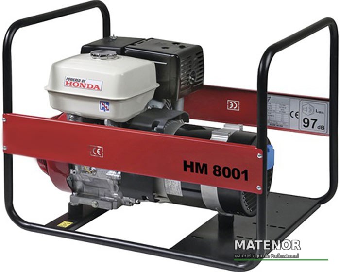 Groupe électrogène moteur honda gx390 6400 watts monophasé