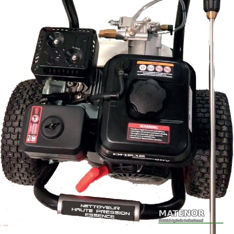 Nettoyeur haute pression mecafer thermique 8cv 224cc 250 bars 680 l/h pour usage intensif - photo 2