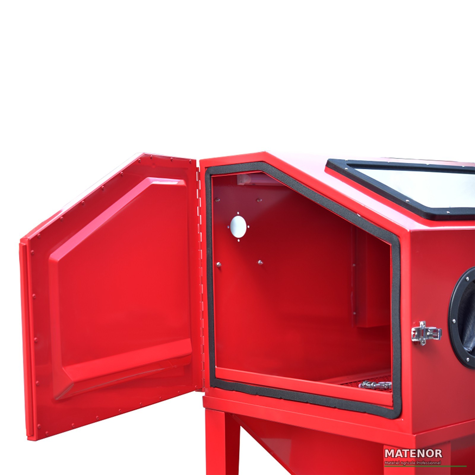 Grande cabine de sablage microbillage professionnelle 450 litres 230v avec accessoires - photo 2