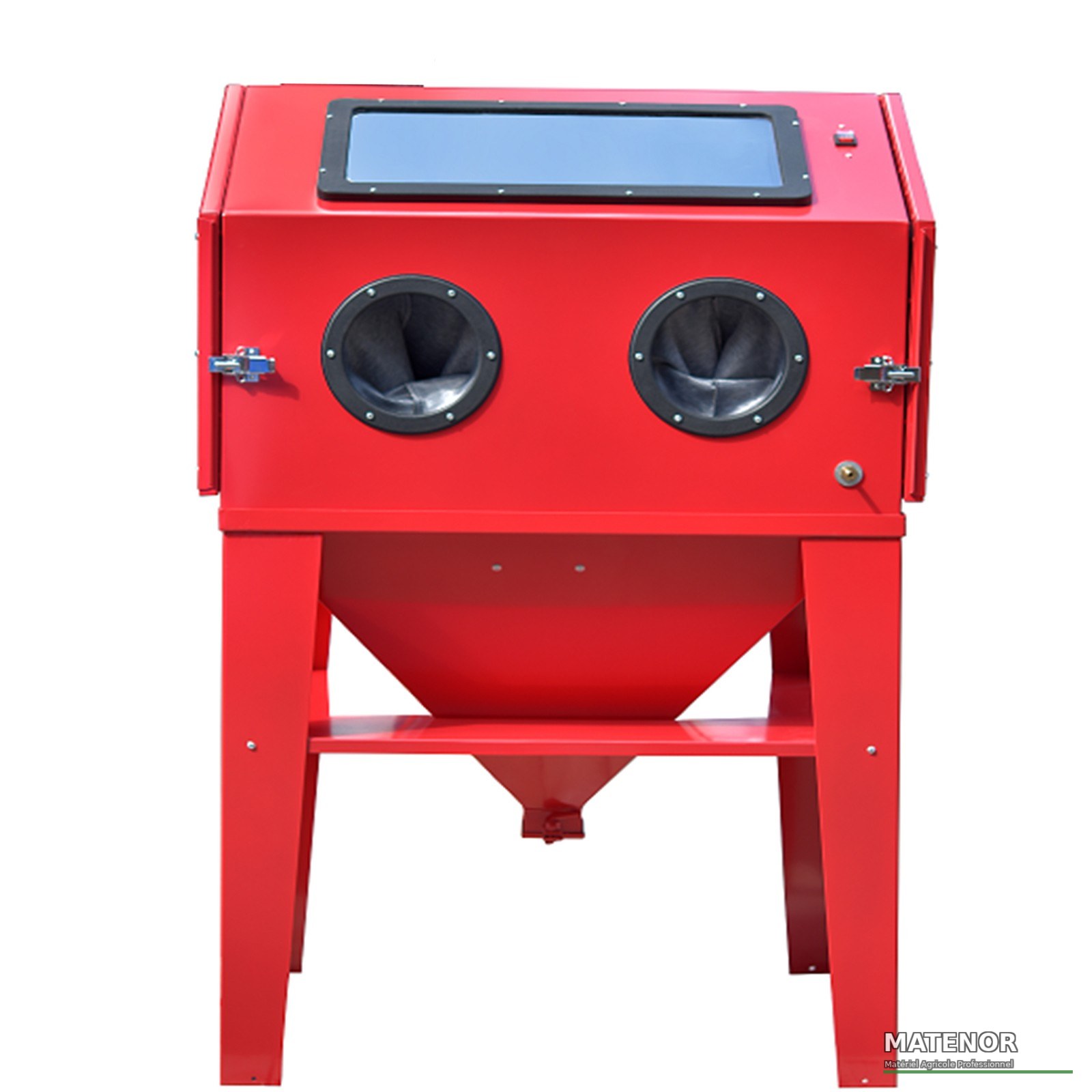 Grande cabine de sablage microbillage professionnelle 450 litres 230v avec accessoires - photo 3