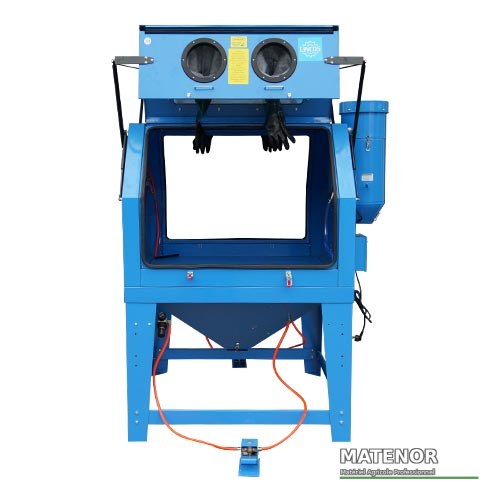 Cabine de sablage pro 1200 litres 230 volt 2 postes de travail - photo 2