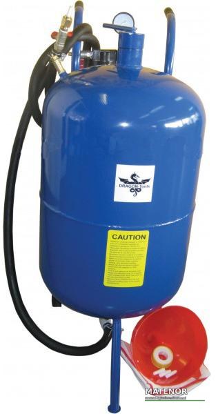 Sableuse mobile à cuve ronde 76 litres avec manometre et soupape de sécurité