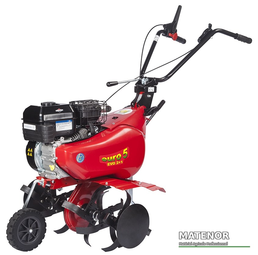 Motobineuse avec déport euro5 evo 2+1 eurosystems, choisissez votre motorisation