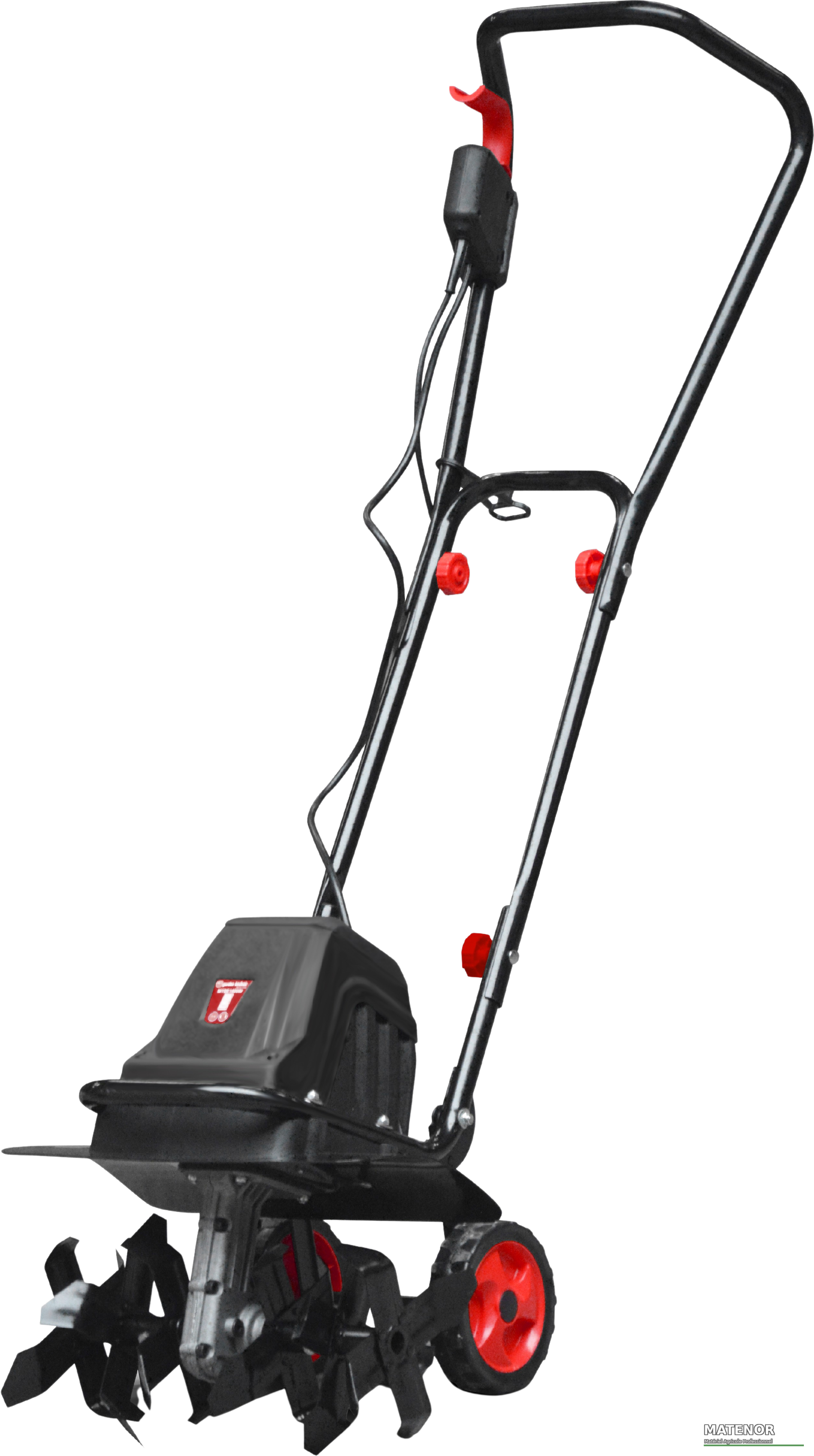 Lille elektrisk rorpind 1400w 6 fræsere bredde 40cm