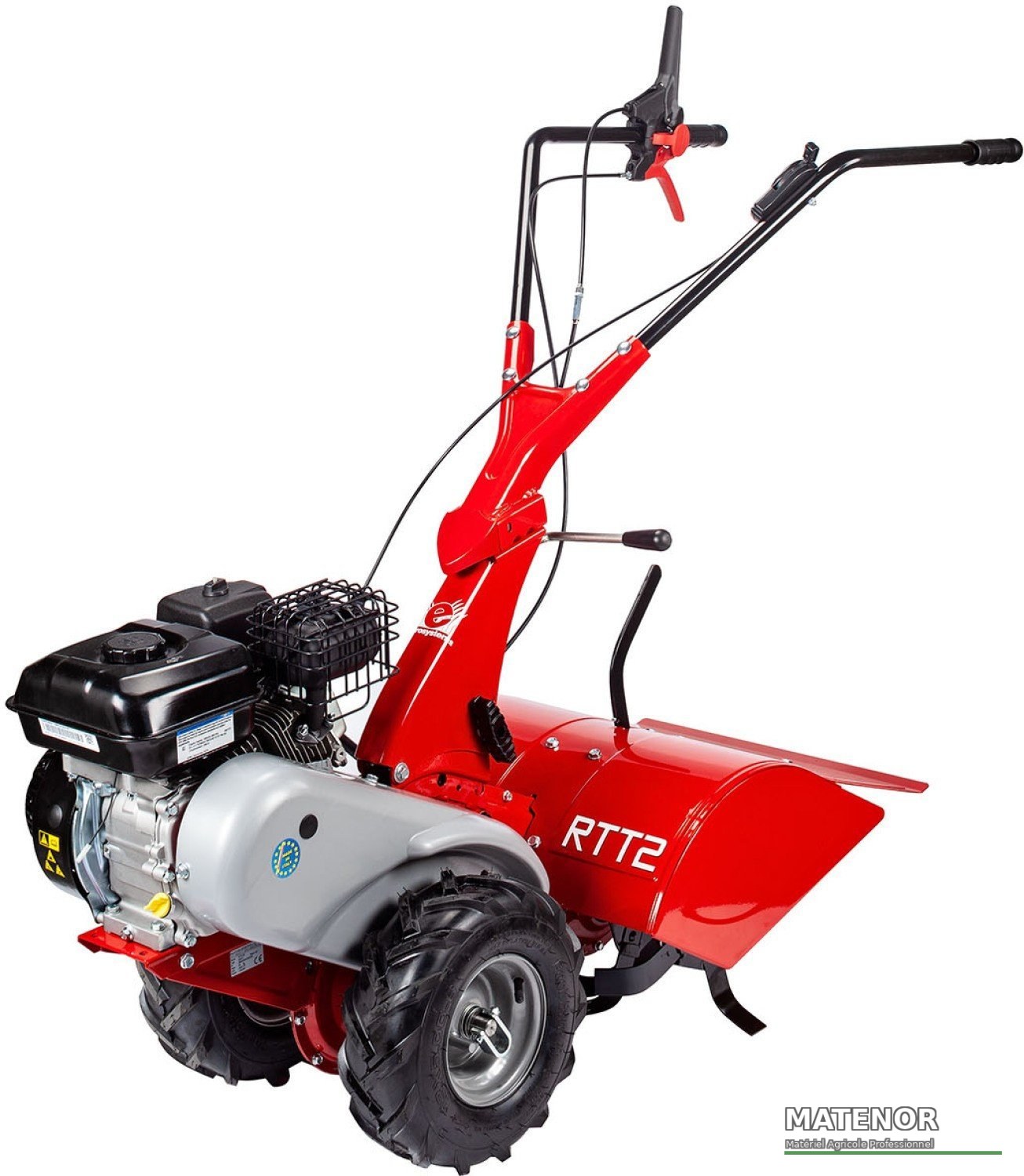 Motoculteur à fraises arrières 4.6 cv, moteur honda ohv 4 temps, rotovator 160 cc, largeur de travail 50 cm