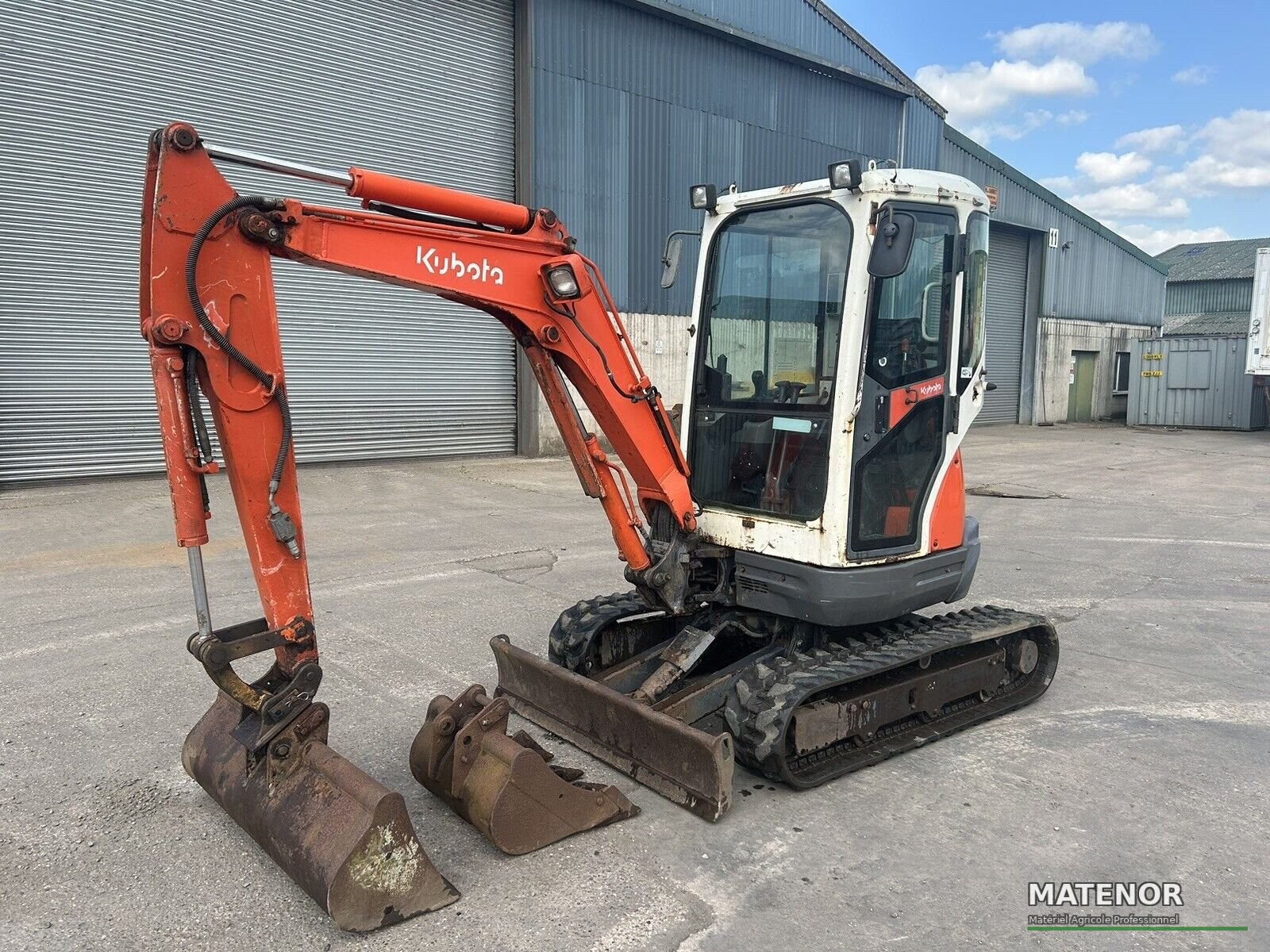 Kubota U25-3 (2008) – Mini Pelle 2,6T – 3 600 h – BRH + 3 Godets – Révisée