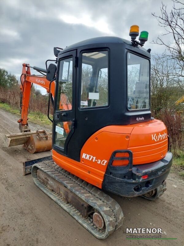 Kubota KX71-3 (2012) – Minibagr 2,5T – 2 534 h – 3 lžíce – Výborný stav - photo 7