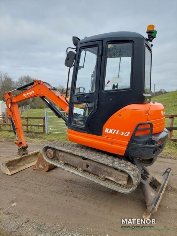 Kubota KX71-3 (2012) – Minibagr 2,5T – 2 534 h – 3 lžíce – Výborný stav - photo 9
