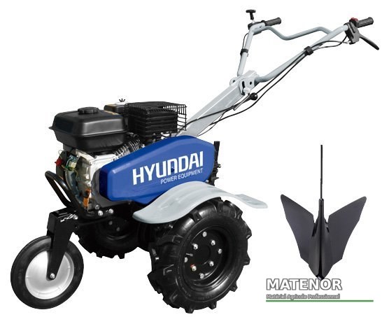 Glebogryzarka Hyundai 6,5KM szer. 1 metr z p?ugiem zderzakowym, 6 no?y, ko?a