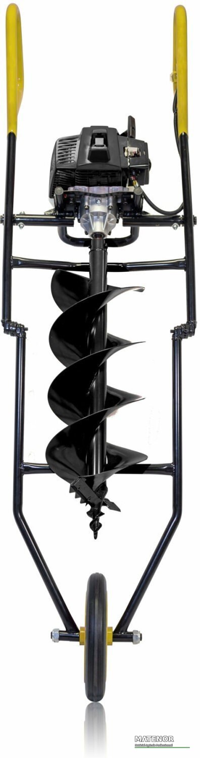 Tarière thermique brouette sur roues professionnelle 2,5cv diamètre 25cm garland auger 1211tg-v20 - photo 2