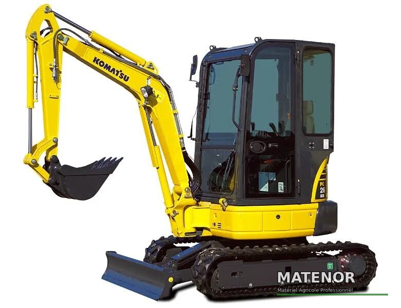 Komatsu PC26MR-3, (2013), 4132 timer, 2,8T - brugt