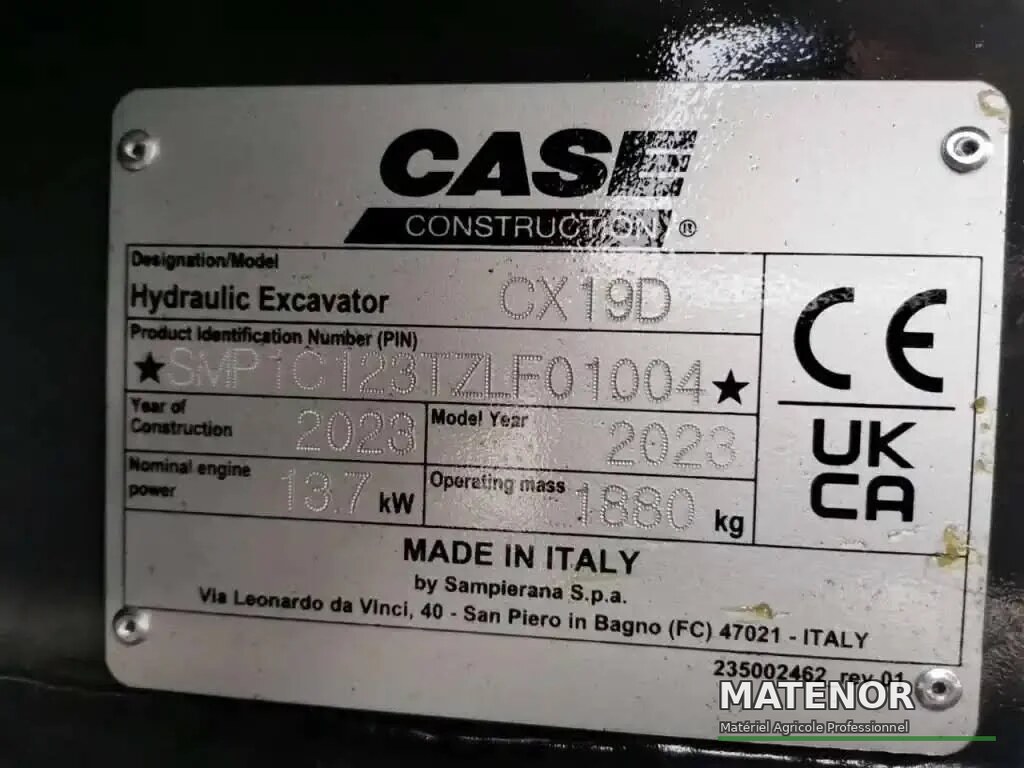 Case CX 19D, (2023), 1.9T - occasion - photo 2