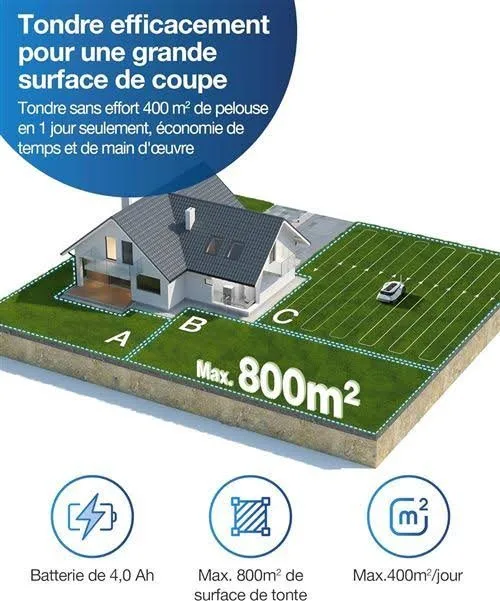 Tondeuse robot Ecovacs Goat G1-800G gris - MPB12 - photo 3