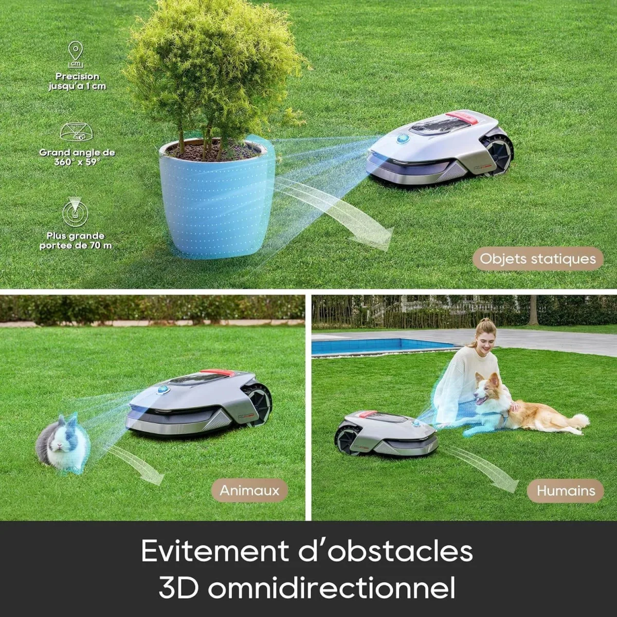 Tondeuse robot Dreame A1 Gris - photo 7